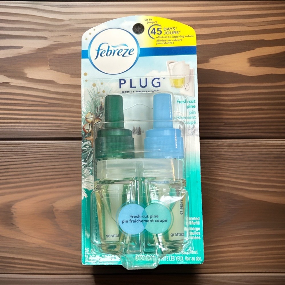 Febreze Plug Fresh Cut PINE Scented Oil Refill Plug Refill Recharge